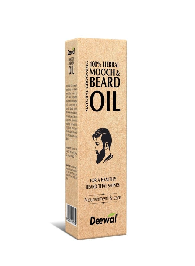 Deewal Mooch & Beard Oil - Natural Grooming Solution for a Well-Maintained Look | Nourishing Formula for Facial Hair | Promotes Growth & Softness | 50ml - Image 1